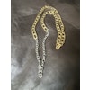 Halsband guld & silverfärgad  kedja 84cm