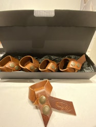 Servettringar/läder 4-pack