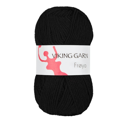 Viking Garn Fröya 50g Svart