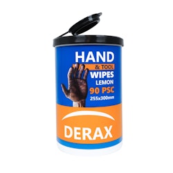 6stk Derax Hand and Tool wipes 90stk