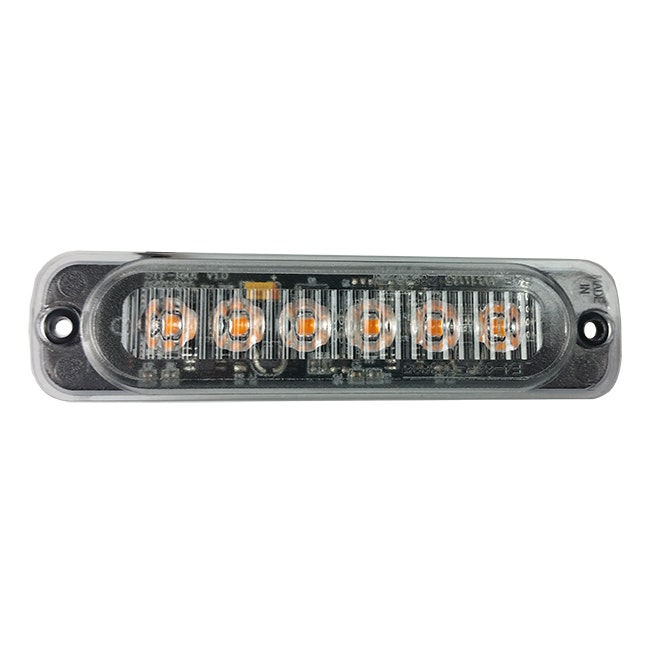 Varsellys 6-LED Slim, E og R65 merking