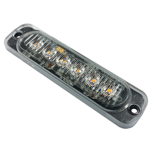 Varsellys 6-LED Slim, E og R65 merking