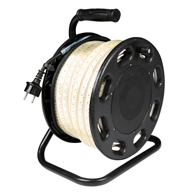 Lysslynge med fleksibelt arbeidslys. Ute/inne. 230volt tilkobling