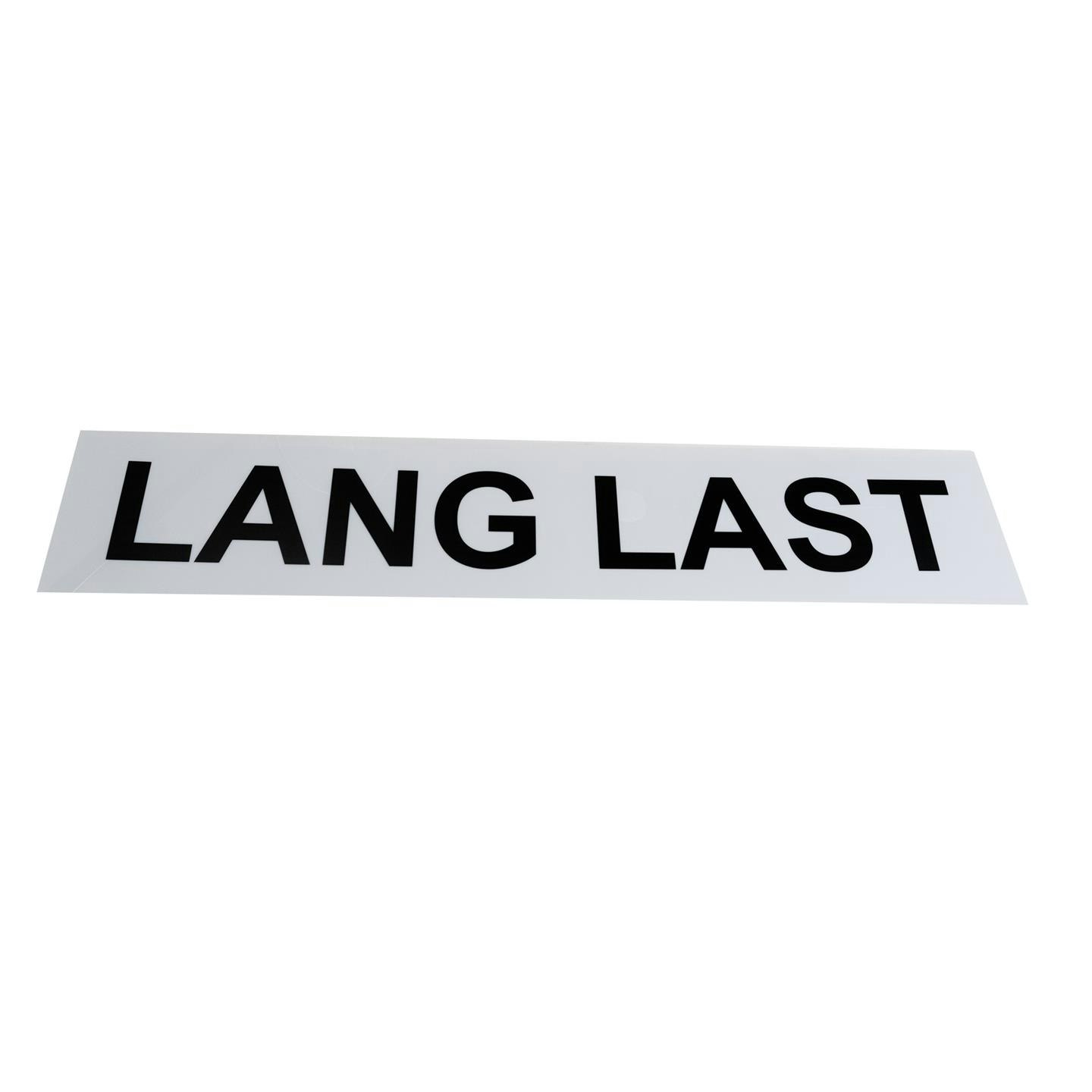 Tekstplate til "Lumary Bred Last skilt med varsellys"
