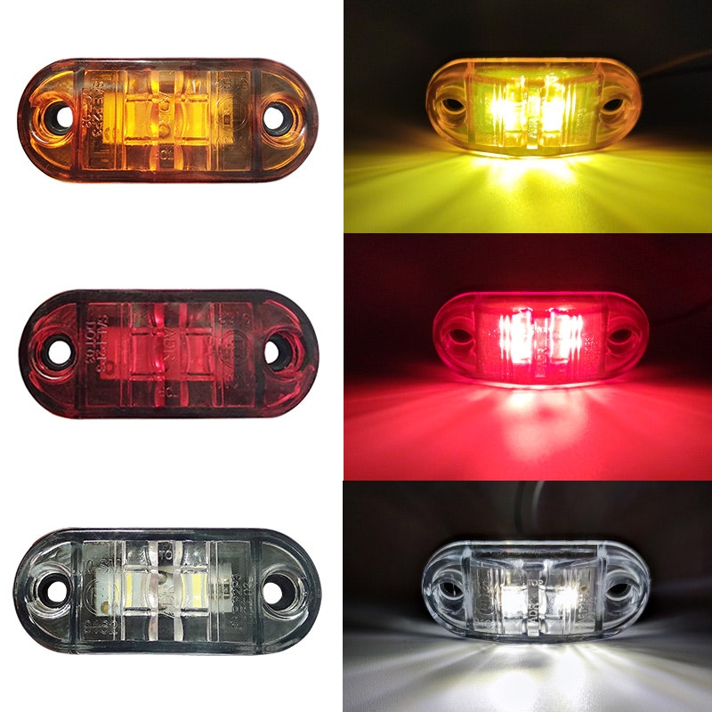 2LED Markeringslys universal 10-30volt, flere farger