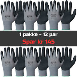 Monteringshansker med gripflate 12par - 114.0822 Bestselger!