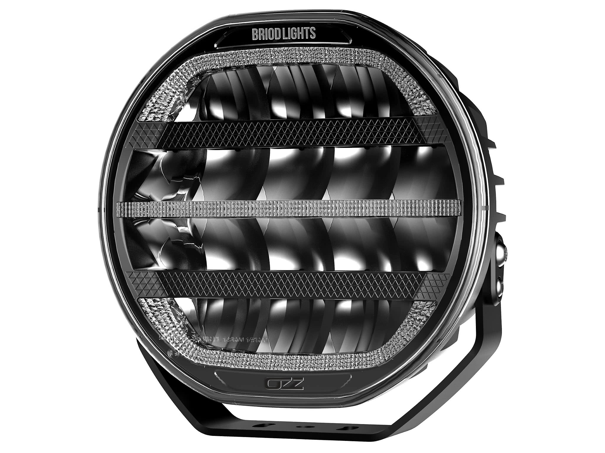 OZZ XR2 9" LED fjernlys Hvit/svart