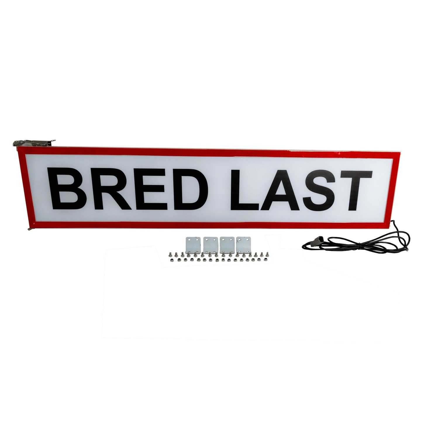Lumary Bred last skilt med lys for frontmontering