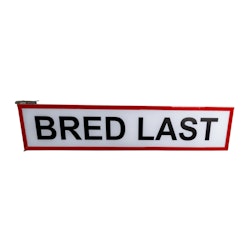 Lumary Bred last skilt med lys for frontmontering