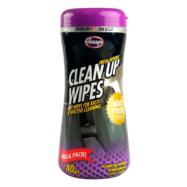 Glosser Wipes 40stk - Flere varianter