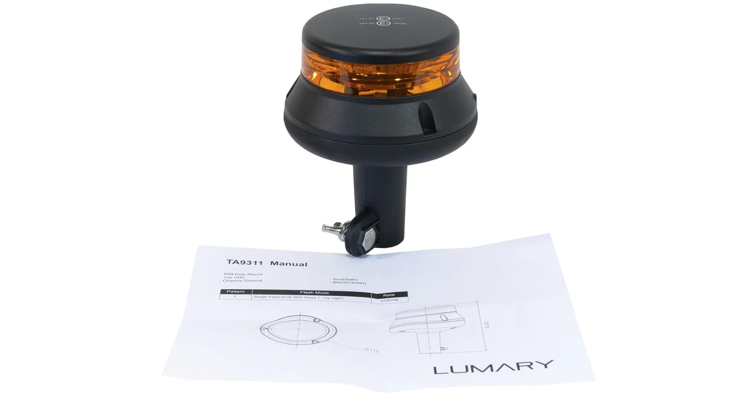 Lumary Mini LED varsellys i Aluminium, Piggfeste