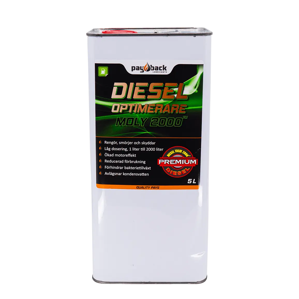 PayBack MOLY 2000 Dieseloptimizer - Flere størrelser