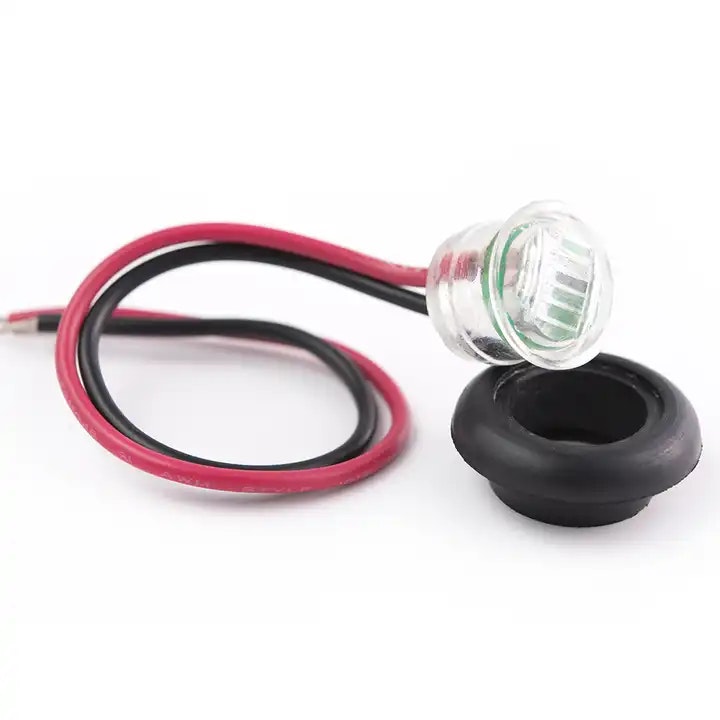 1LED E-godkjent Markeringslys universal runde 10-30volt, flere farger