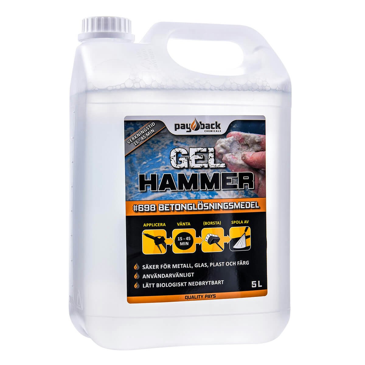 PayBack Gel Hammer, betongfjerner - flere størrelser