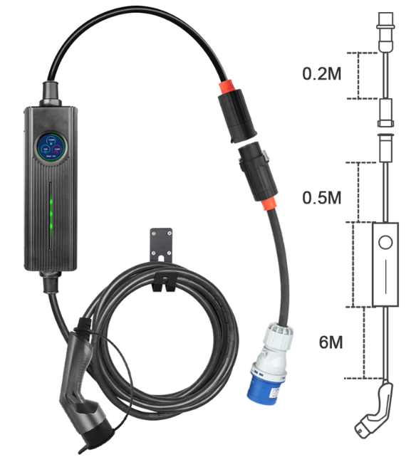 Flexcharge Pro mobil Elbillader - Multikontakt til Type 2 - 16,5 kw