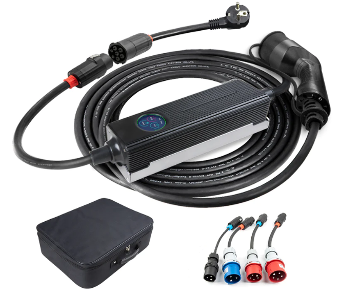 Flexcharge Pro mobil Elbillader - Multikontakt til Type 2 - 16,5 kw