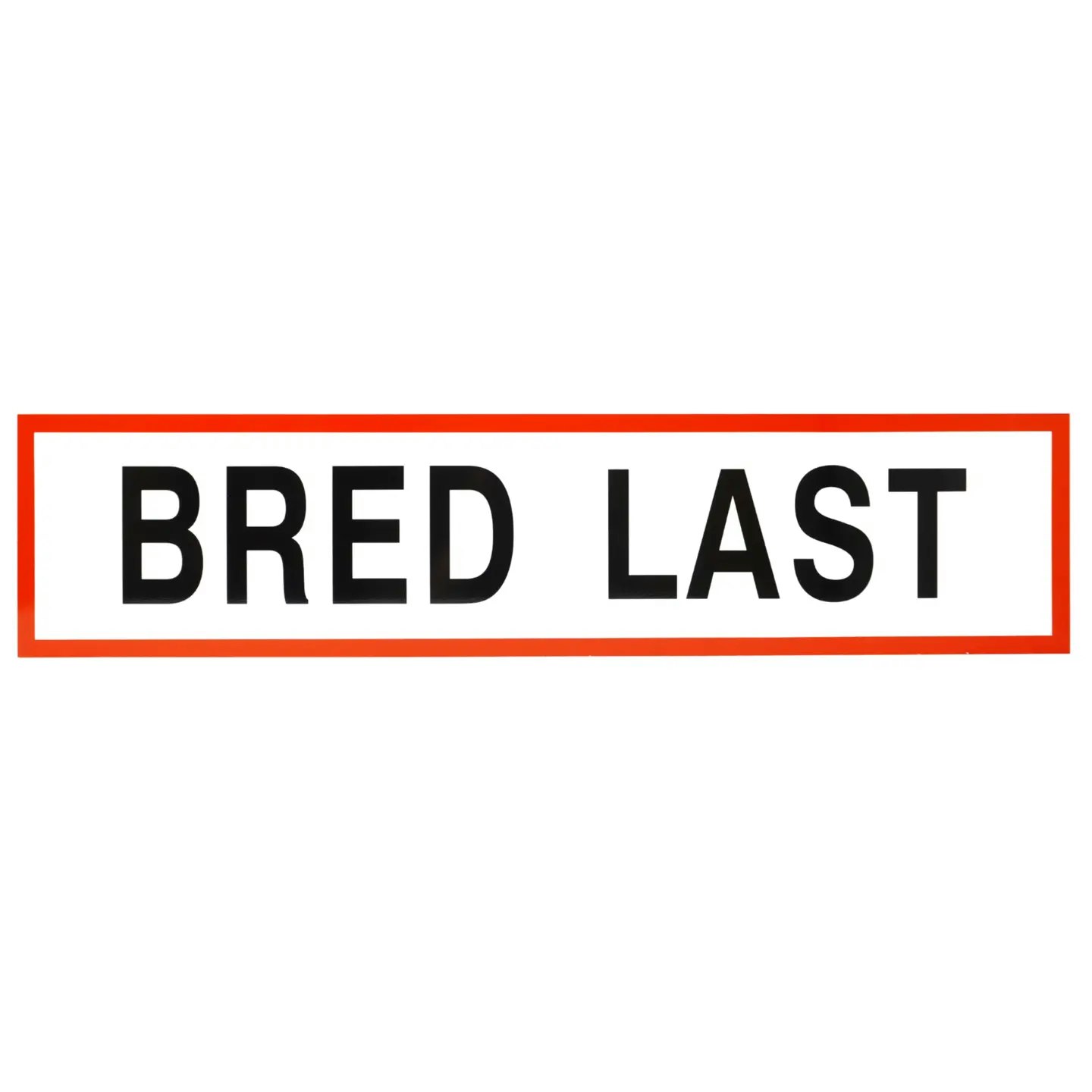 Bred Last skilt på magnetfolie