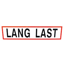 Lang Last skilt på magnetfolie