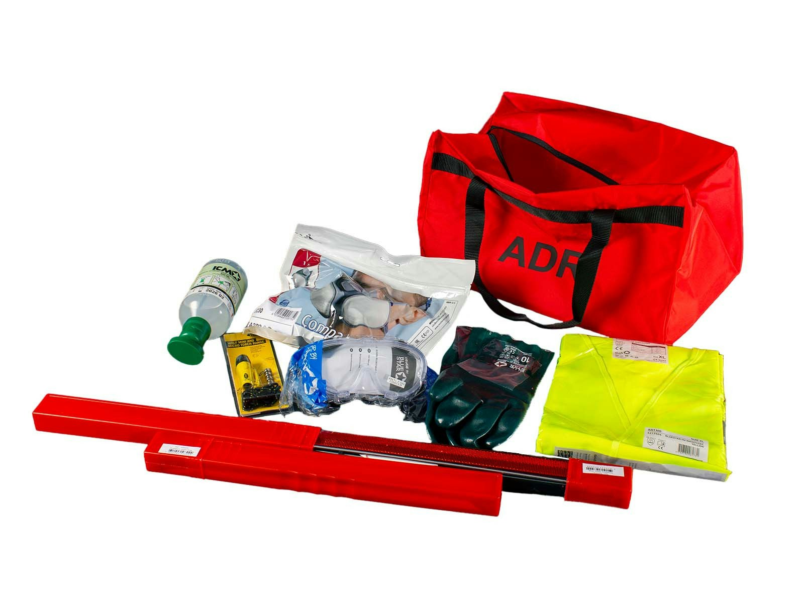 ADR bag med utstyr for ADR transport