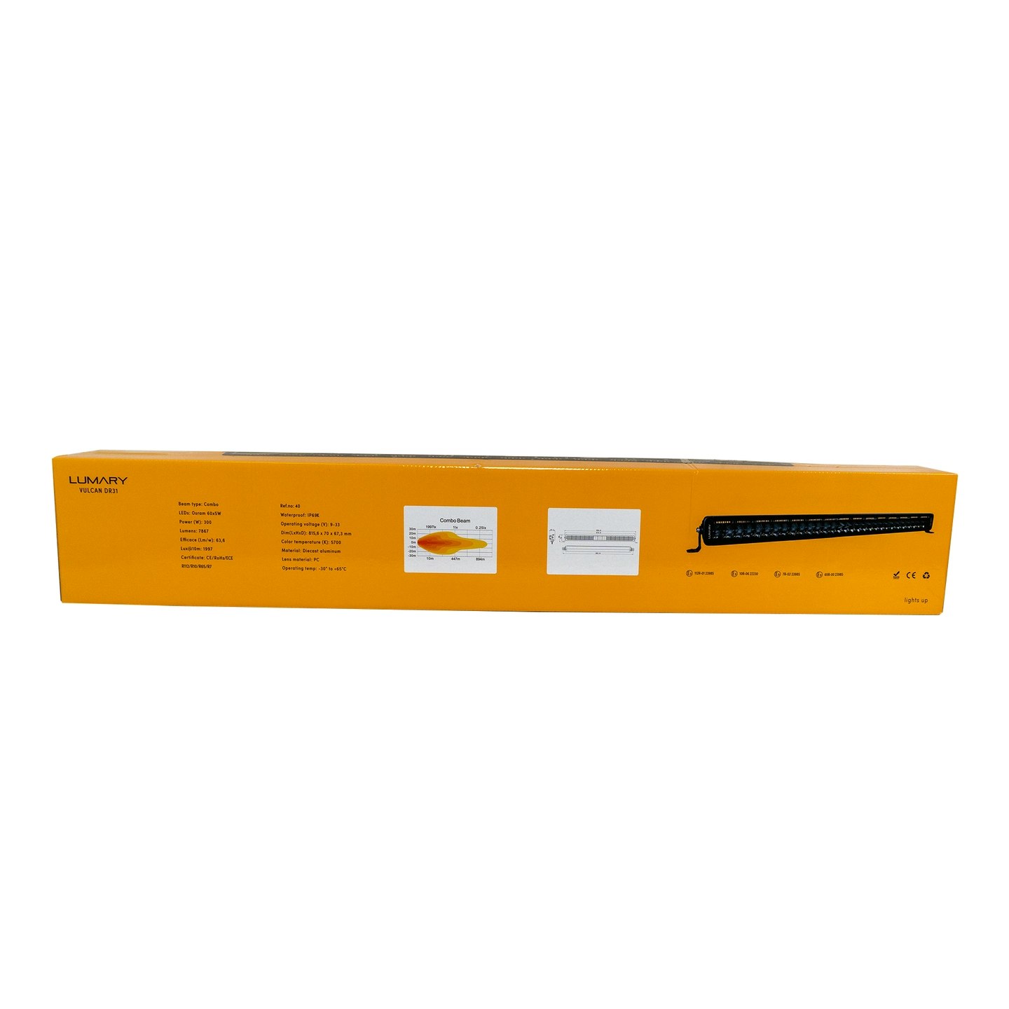 Lumary Vulcan DR31 Dobbeltrad LEDbar med park og varsellys