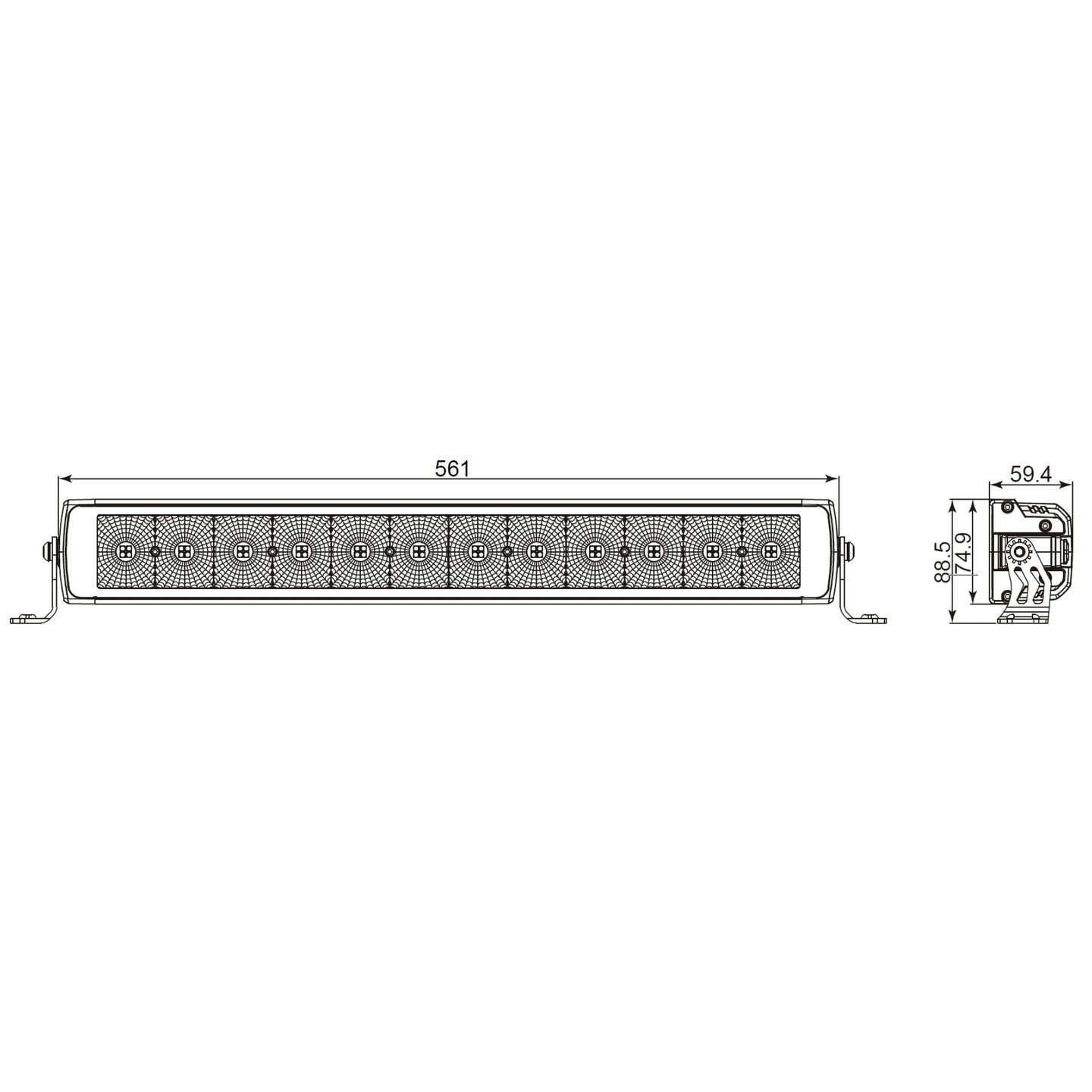 Lumary Corax SR22 Arbeidslys LEDbar