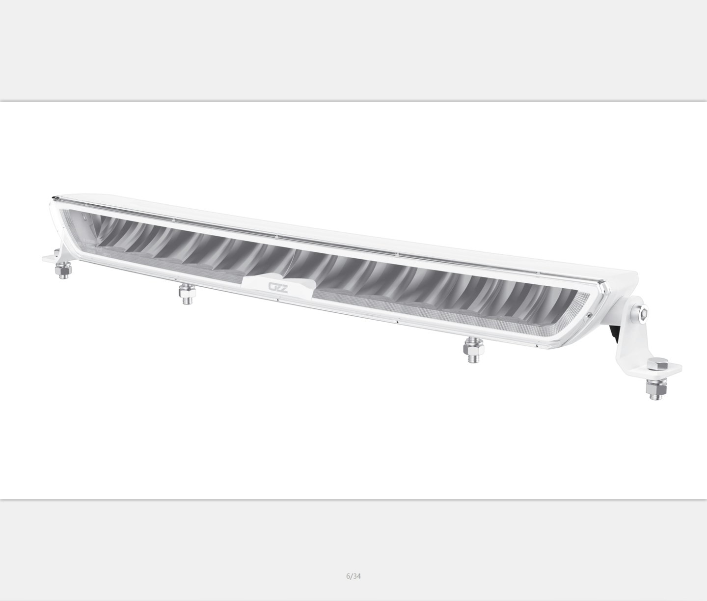 OZZ XB1 ekstralys LEDbars med parklys, Sort/hvit, Flere lengder