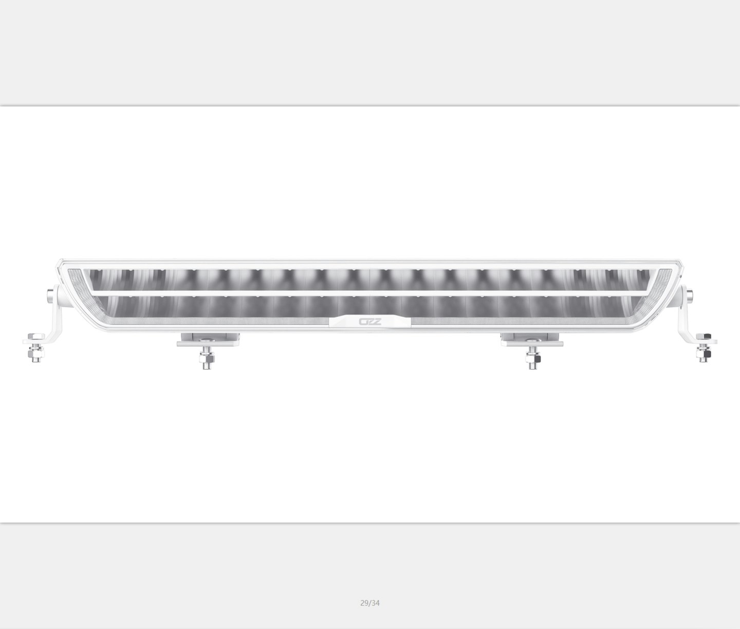 OZZ XB1 ekstralys LEDbars med parklys, Sort/hvit, Flere lengder