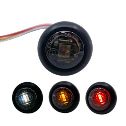 1LED Sotet 3-fargers markeringslys 12/24v 19mm- E-godkjent