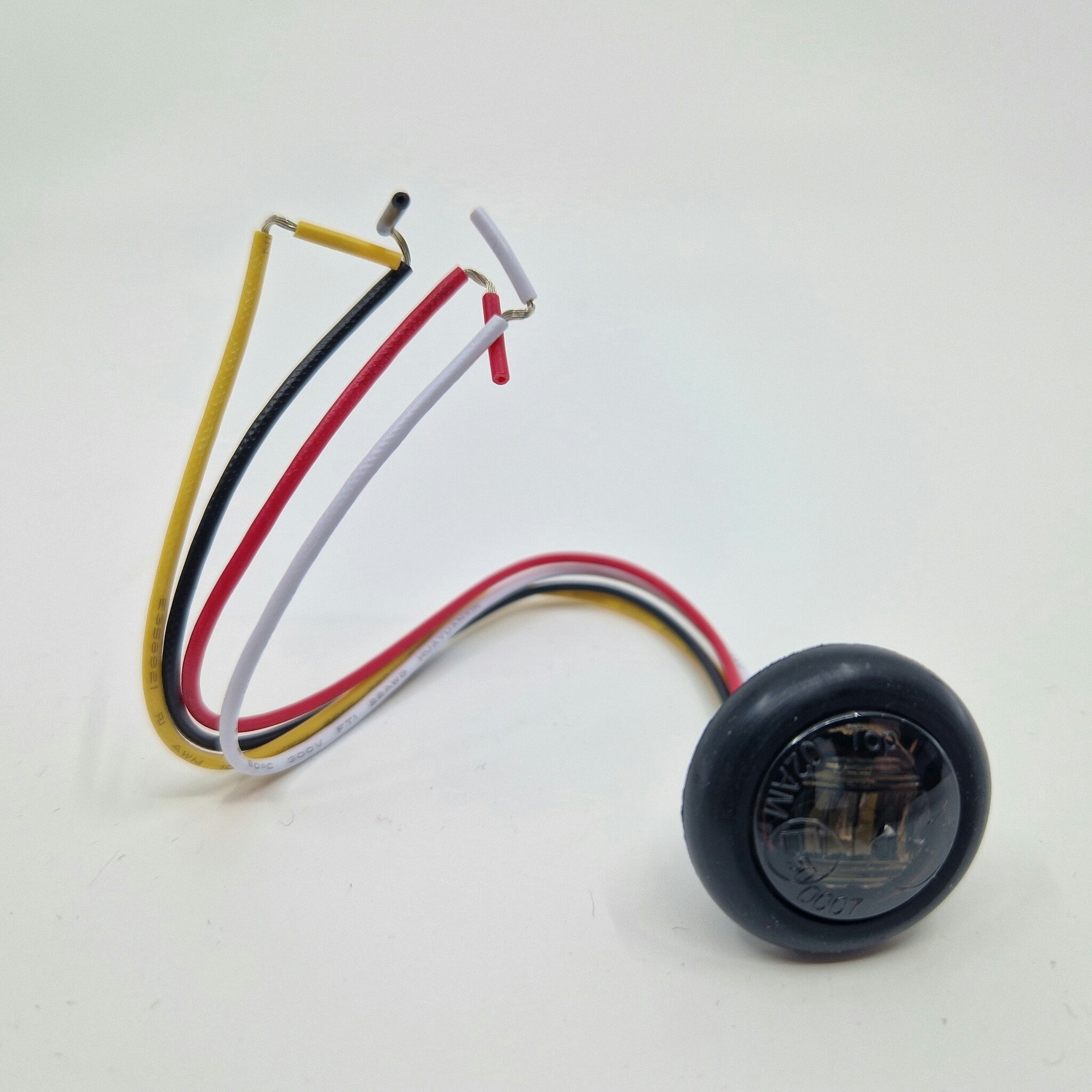 1LED Sotet 3-fargers markeringslys 12/24v 19mm- E-godkjent