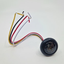 1LED Sotet 3-fargers markeringslys 12/24v 19mm- E-godkjent