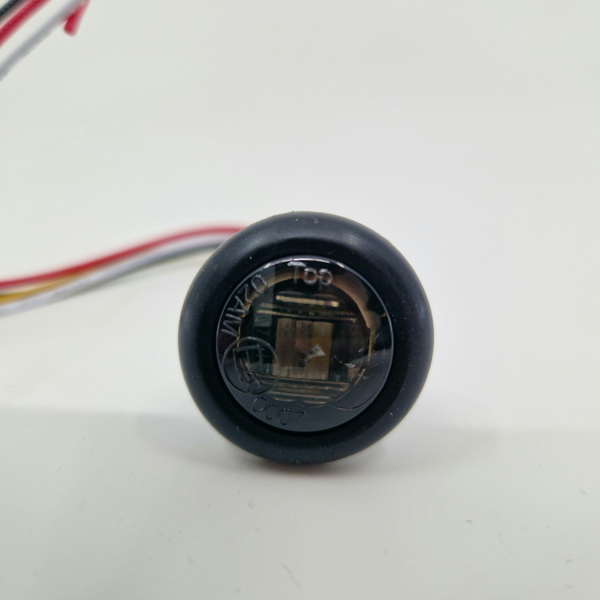 1LED Sotet 3-fargers markeringslys 12/24v 19mm- E-godkjent