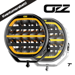 OZZ XR2 7" LED fjernlys Hvit/svart