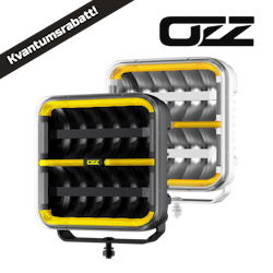 OZZ SQR 9" ekstralys - Sort/hvit hus