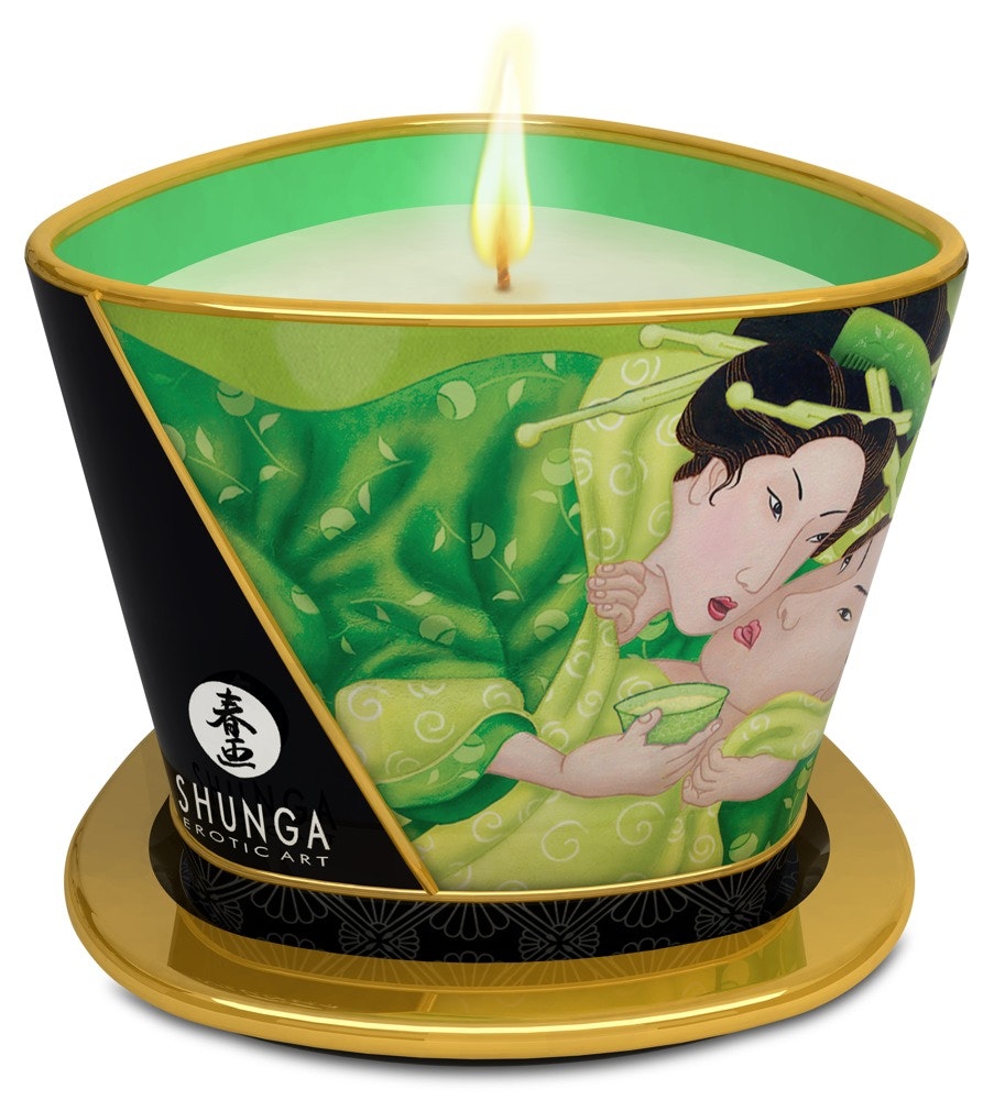 Shunga massasjelys - Exotic Green Tea