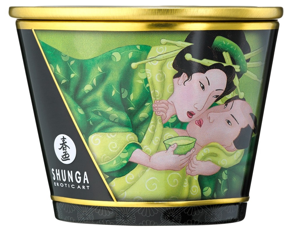 Shunga massasjelys - Exotic Green Tea