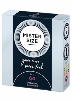 MIster Size Kondomer 64 mm 3 stk