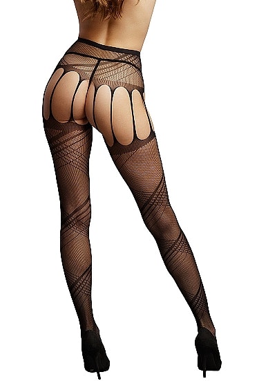 Crotchless Cut-Out Pantyhose - One Size