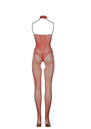 Fishnet and Lace Bodystocking - One Size - Korall