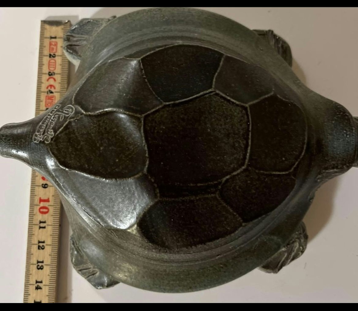 Skildpadde i keramik