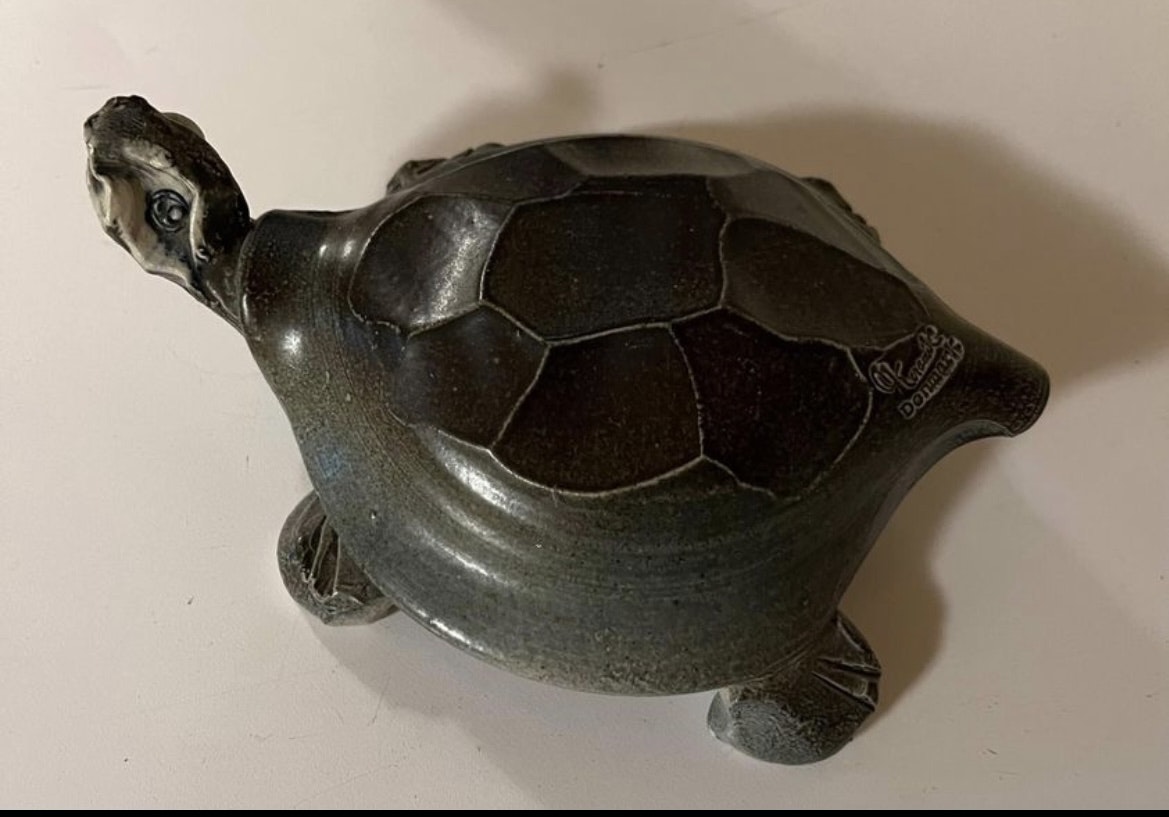 Skildpadde i keramik