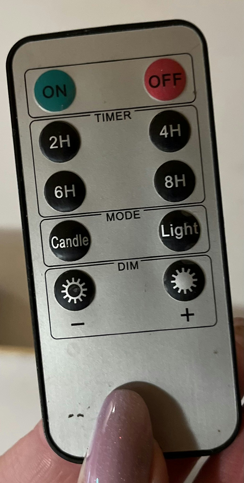 3 led lys med bevægende flamme inkl. fjernbetjening