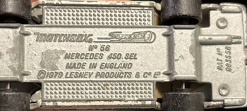 Matchbox no 56 mercedes 450 sel 1979