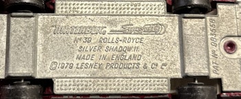 Matchbox Rolls-Royce no 39 1979