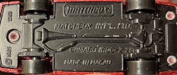 Matchbox Camaro Iroc  1985