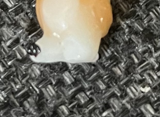 Pyntefigur - ugle i glas - 3 cm