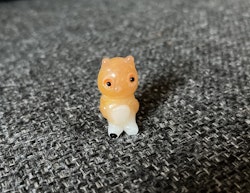 Pyntefigur - ugle i glas - 3 cm