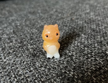 Pyntefigur - ugle i glas - 3 cm