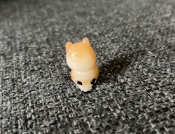 Pyntefigur - ugle i glas - 3 cm