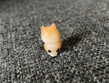 Pyntefigur - ugle i glas - 3 cm
