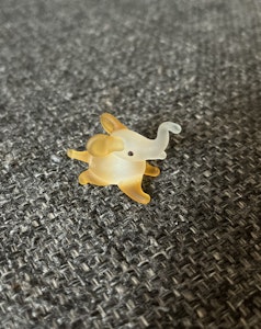 Pyntefigur - elefant i glas